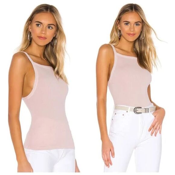 Free People Tops - Free People Intimately Set Up Rib-knit Tank in Pale Pink Size Medium